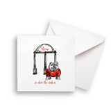 Bulldog with Arches: Dishtowel