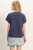 Navy Lobster Tee