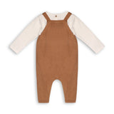 Bear Sweater Knit Baby Overall & Bodysuit Set