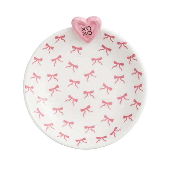 Pink Bow Tidbit Dish