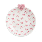 Pink Bow Tidbit Dish