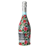 Holiday Bloom Prosecco Bottle Wrap