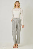 Ivory Lettuce Edge Lace Top