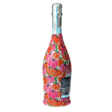 Pink & Orange Pumpkins Prosecco Bottle Wrap