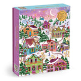 Joy Laforme Snowcap Village 1000 Piece Foil Puzzle