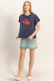 Navy Lobster Tee