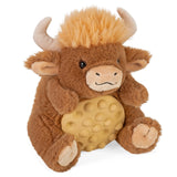 Poppykins Mini Highland Cow Stuffed Animal - 7.5"
