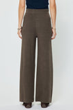 Soft Brown Elastic Waist Pants