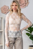 Ivory Lace Long Sleeve Top