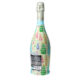 Timeless Christmas Trees Prosecco Bottle Wrap