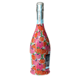 Pink & Orange Pumpkins Prosecco Bottle Wrap