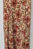Leopard Open Back Maxi Dress