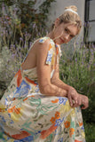 Spaghetti Tie Strap Floral Maxi Dress