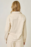 Ivory Suedette Shacket
