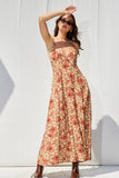 Leopard Open Back Maxi Dress