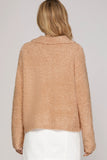 Taupe Cozy Button Front Sweater