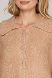 Taupe Cozy Button Front Sweater