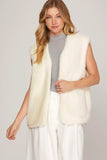 White Soft Fur Vest