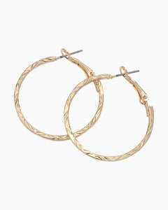 Earrings - Gold Wire Hoops
