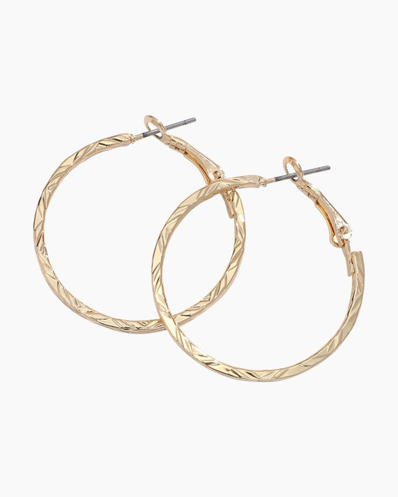Earrings - Gold Wire Hoops