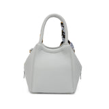 Tan Bucket Bag with Scarf Detail