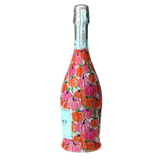 Pink & Orange Pumpkins Prosecco Bottle Wrap