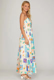 Tropical Lobster Midi Dress