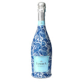 Blue Porcelain Roses Prosecco Bottle Wrap