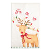 Reindeer Fa La La Christmas Towel