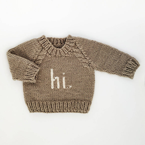 Hi. Pebble Crew Neck Sweater 0-6 mo