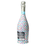 Colorful Dots Prosecco Bottle Wrap