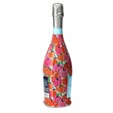 Pink & Orange Pumpkins Prosecco Bottle Wrap