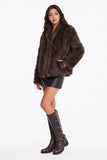 Dark Brown Fur Jacket