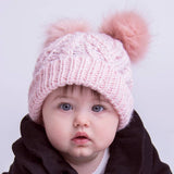 Blush Pink Fluffer Beanie 0-6 Mo