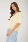 Butter Yellow Short Sleeve Top