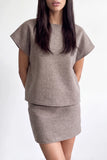 Textured Mini Skirt