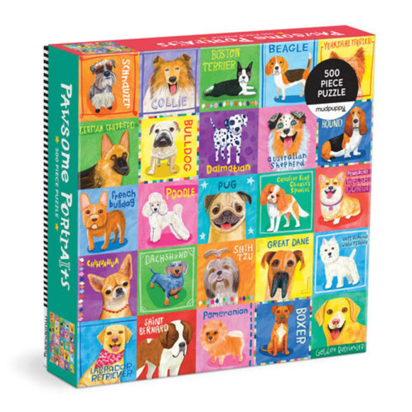 Pawsome Portraits 500 Pc Puzzle