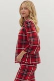 Red Plaid Sweater