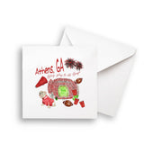Georgia Football Pattern: Dishtowel