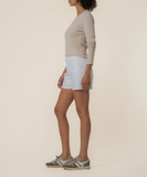 Optic White - Jane High Rise Long Short