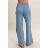 Baby Blue Pintuck Sweatpants