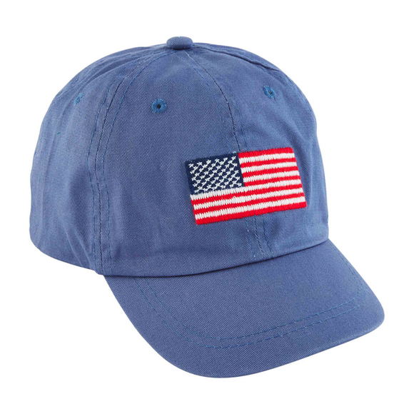 Blue Flag Embroidered Hat - Toddler