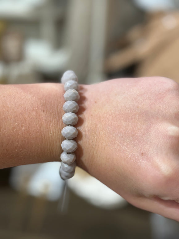 Grey Stone Elastic Bracelet