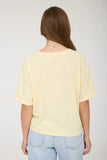 Butter Yellow Short Sleeve Top