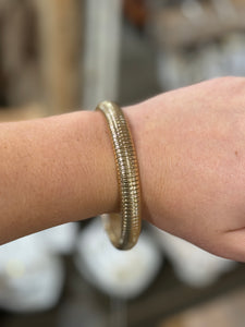 Gold Snake Chain Bangle
