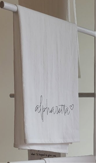 Alpharetta Heart Tea Towel