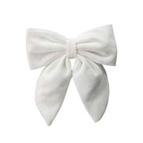 Beau Bottles White Velvet Bottle Bow
