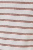 Striped Round Neck Cropped Top