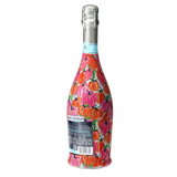Pink & Orange Pumpkins Prosecco Bottle Wrap
