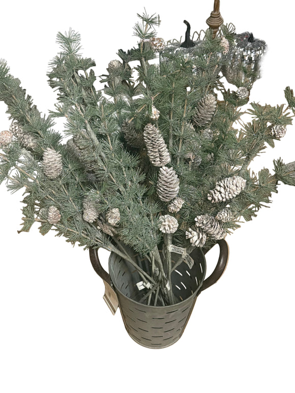 Artificial Pine Branches with Pine Cones